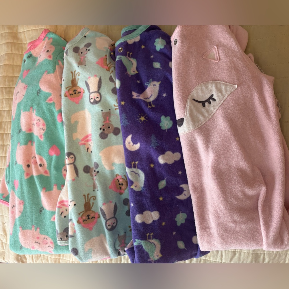 Carters 24 month footed fleece pajamas